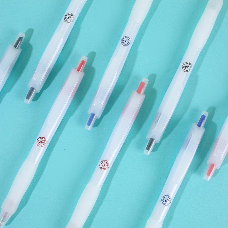 Push-Action Gel Pen with Soft Grip, Quick-Drying, Smooth 0.5mm ST Tip - Perfect for Students