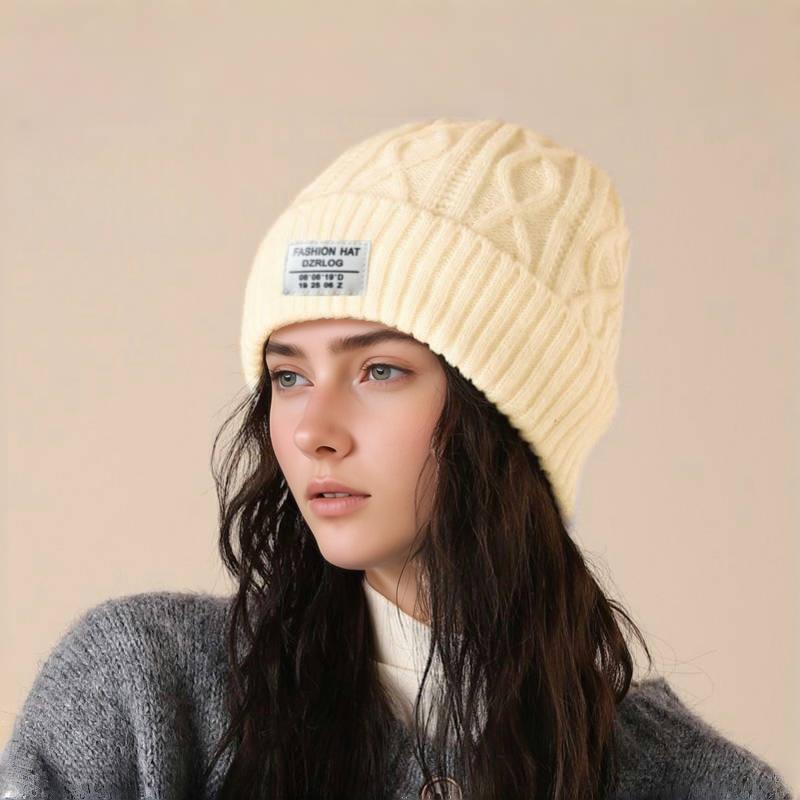 Unisex Knitted Beanie: Warm Pullover Hat for Autumn and Winter – Stylish, Cold-Proof Wool Hat