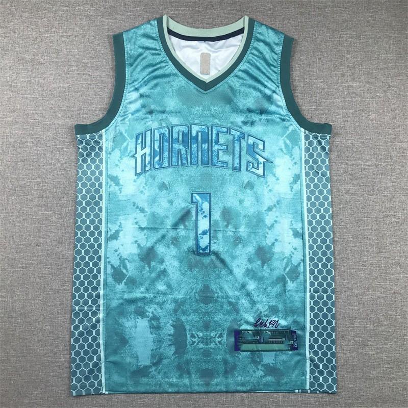 Mens Charlotte Hornets 1 LaMelo Ball Retro Basketball Jersey Cotton Blend Athletic Wear