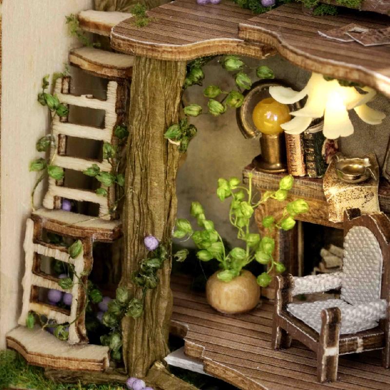 Wooden Mini DIY Doll house Kit For Making And Assembling Room Toys Home Bedroom Decorations With Furniture Dollhouse