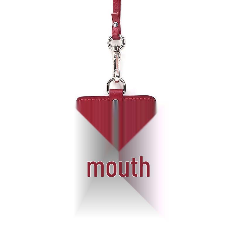 Премиальный кожаный ремешок-держатель для бейджа Standard