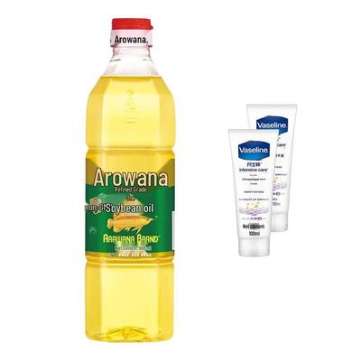 Vaseline Intensive Care Hand Cream (2-Pack) & Arowana Soybean Oil Bundle