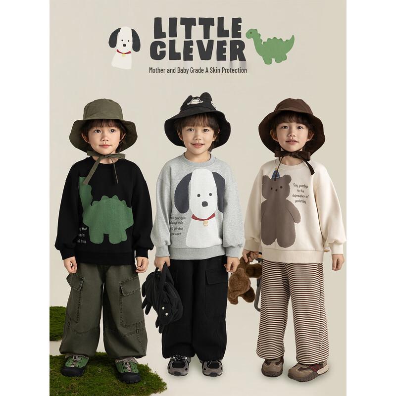 

Boy s Smiling Face Hand Print Long Sleeve T-Shirt 130 cm