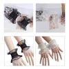 Cosplay Maid Elastic Decorative Wrist Cuffs All-match Detachable Cuffs for Girls