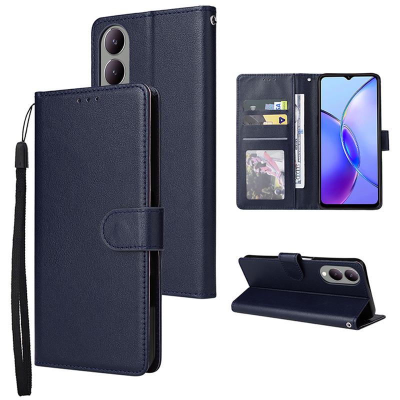 For vivo Y17s 4G/Y28 5G/Y33t (2023)/Y36 5G (China)/Y36i 5G Case PU Leather Magnetic Flip Wallet Cover