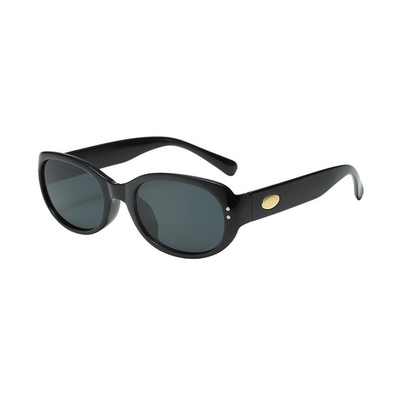 Cat'S Eye Narrow Frame Small Face Sunglasses Women'S Retro Glasses Uv-Proof Sunglasses