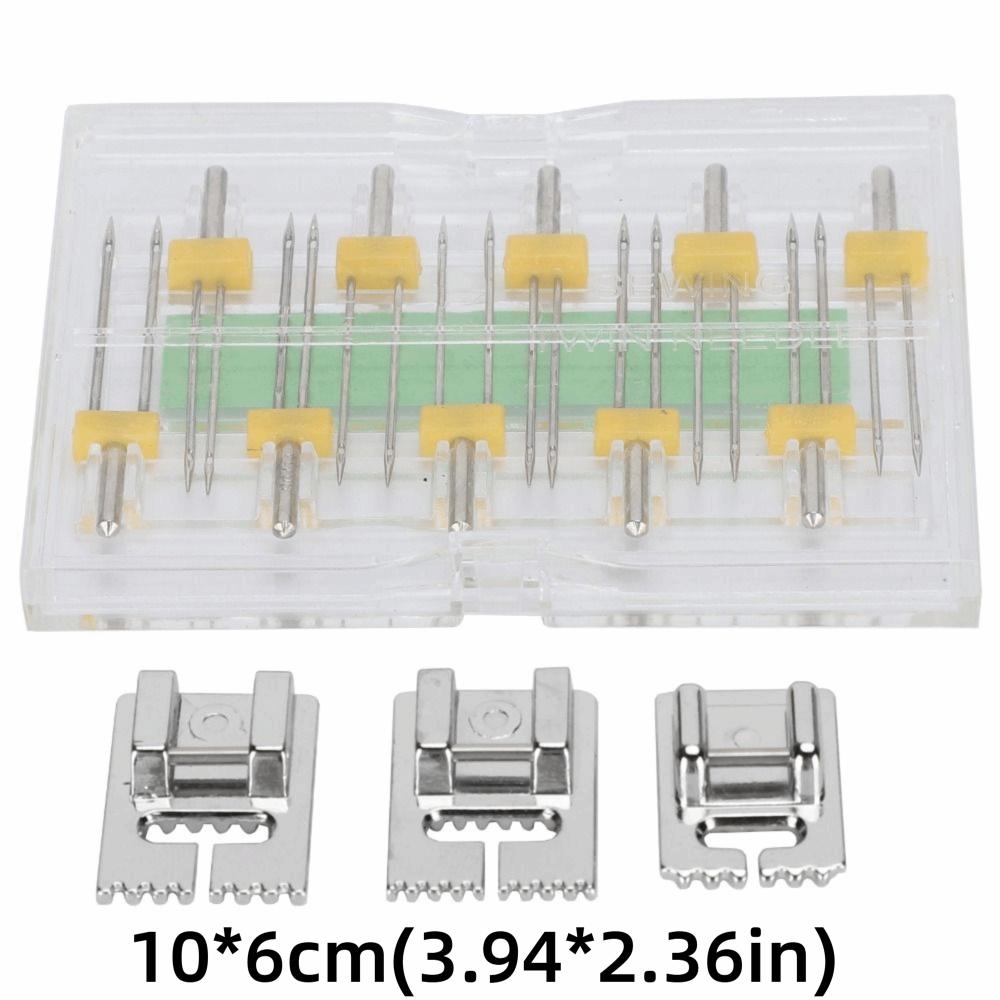 Plastic Double Needles Universal Presser Foot Twin Needles Household Sewing Machine