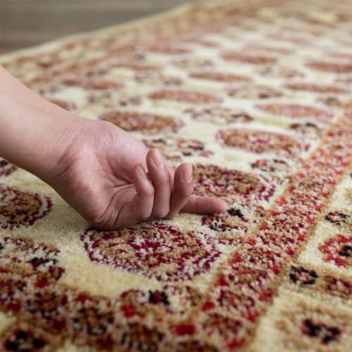 Sayan Sayan Bohara Pattern Kitchen/Hallway Rug, Legend III, 80x240cm, Beige, Wilton