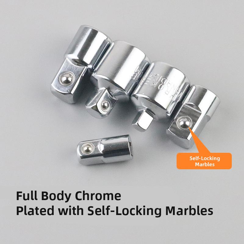 Stecknuss-Konverter-Adapter-Set Hülsenadapter 1/2 Groß 3/8 Mittel 1/4 Klein Austauschbarer Adapter Ratschenschlüssel-Aufsatz