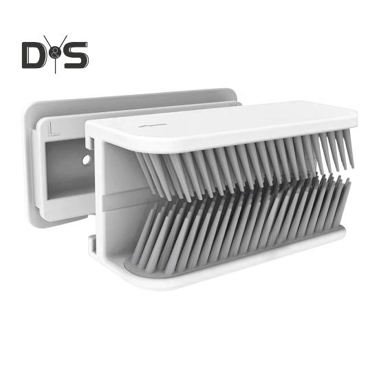 

Силиконовый коллектор для волос, настенный ловушка для волос для душа, протектор слива со съемной щеткой для чистки белый