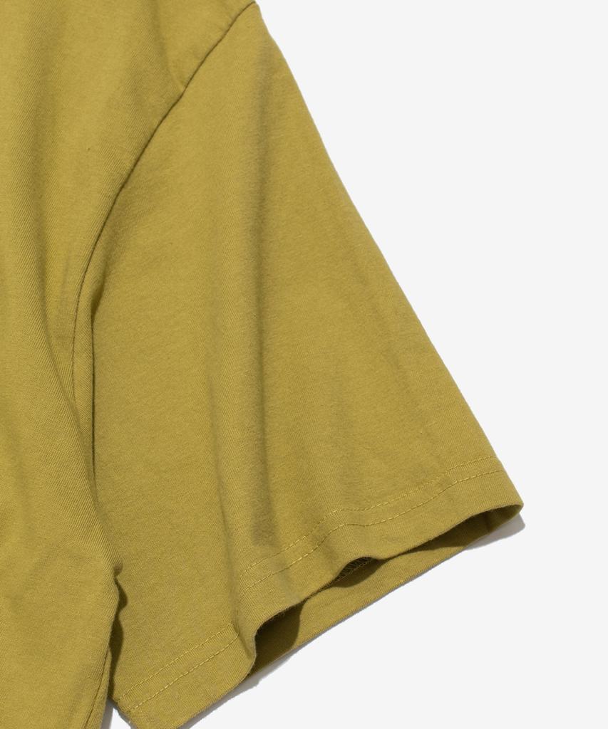 Wogseuaenko Layered Washed Short Sleeve T-Shirt (Mustard)