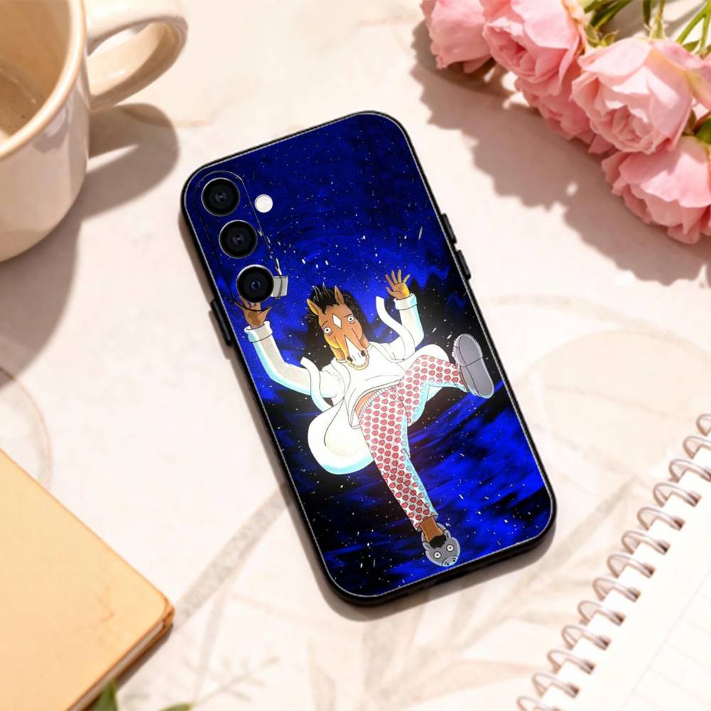 

S-Sad B-BoJack Horseman phone Case For Samsung Galaxy A73,A72,A71,A70,A53,A52,A51,Others Soft Black Shell Samsung a22 4g
