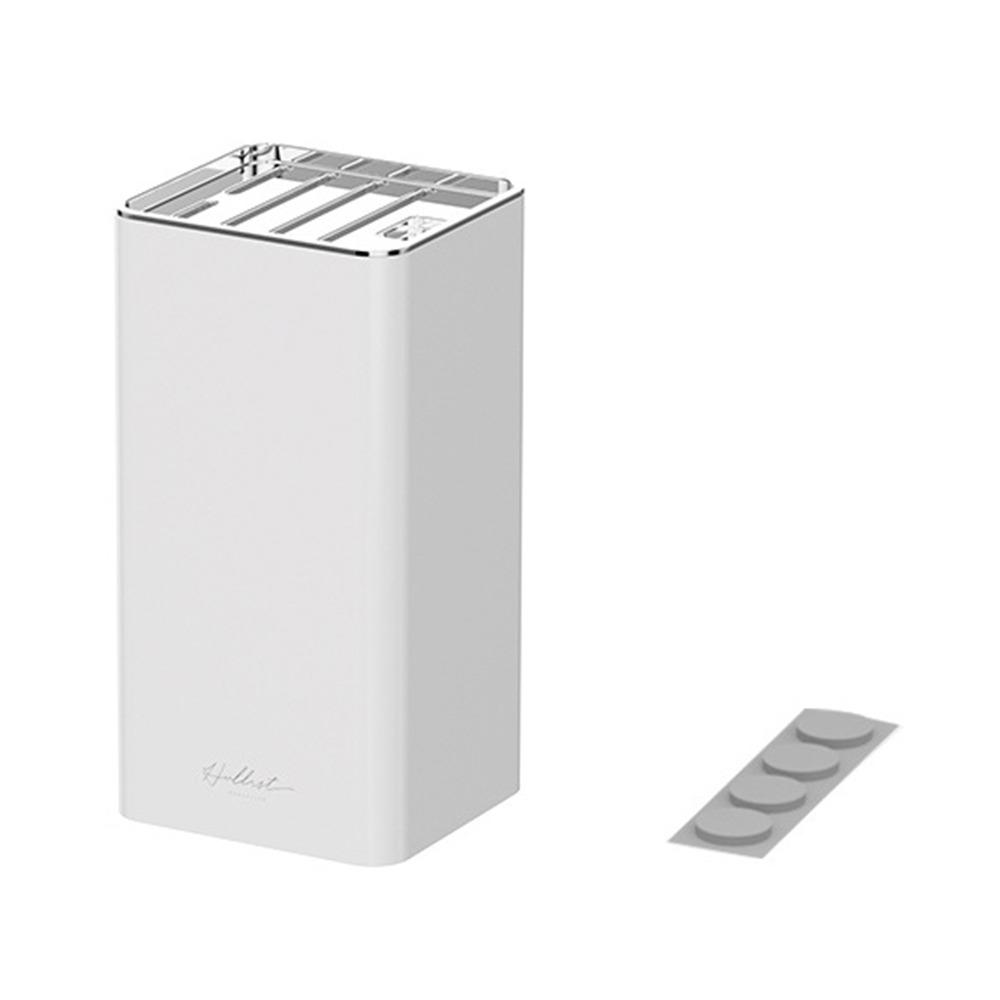 

Plating Kitchen Utensils Storage Holder Square Multifunctional Organizer Kitchen Use білий