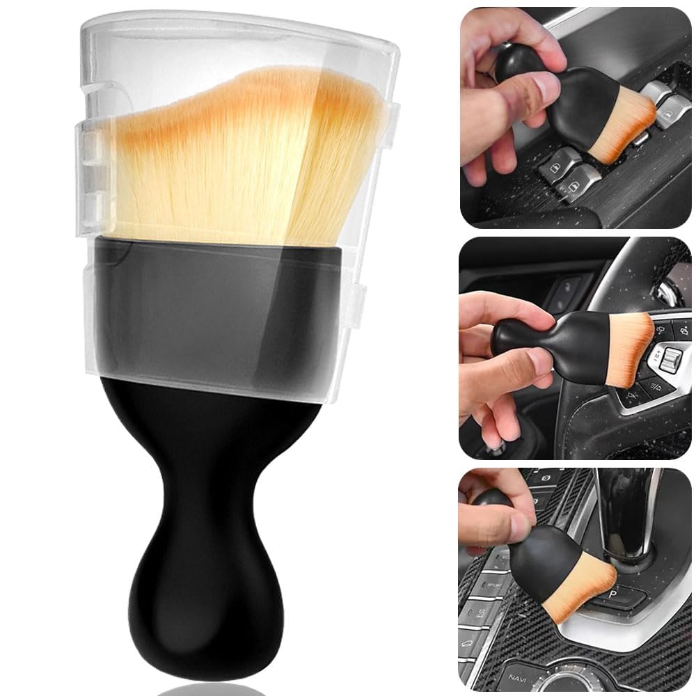 HGTP Interior Dust Brush, Car Detailing Brush, Interior Cleaning Brush, Gap Cleaning, Detailing, Soft,