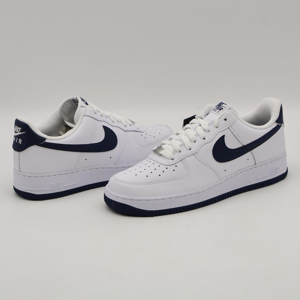 FJ4146-104 Nike Air Force 1 Low '07 White Navy (Men's)