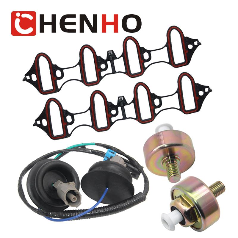 Knock Sensor Wire Harness Kit With Intake Manifold Gasket Kit For Chevrolet LS1 LQ9 LS6 4.8L 5.3L 5.7L 6.0L 12589867 12601822