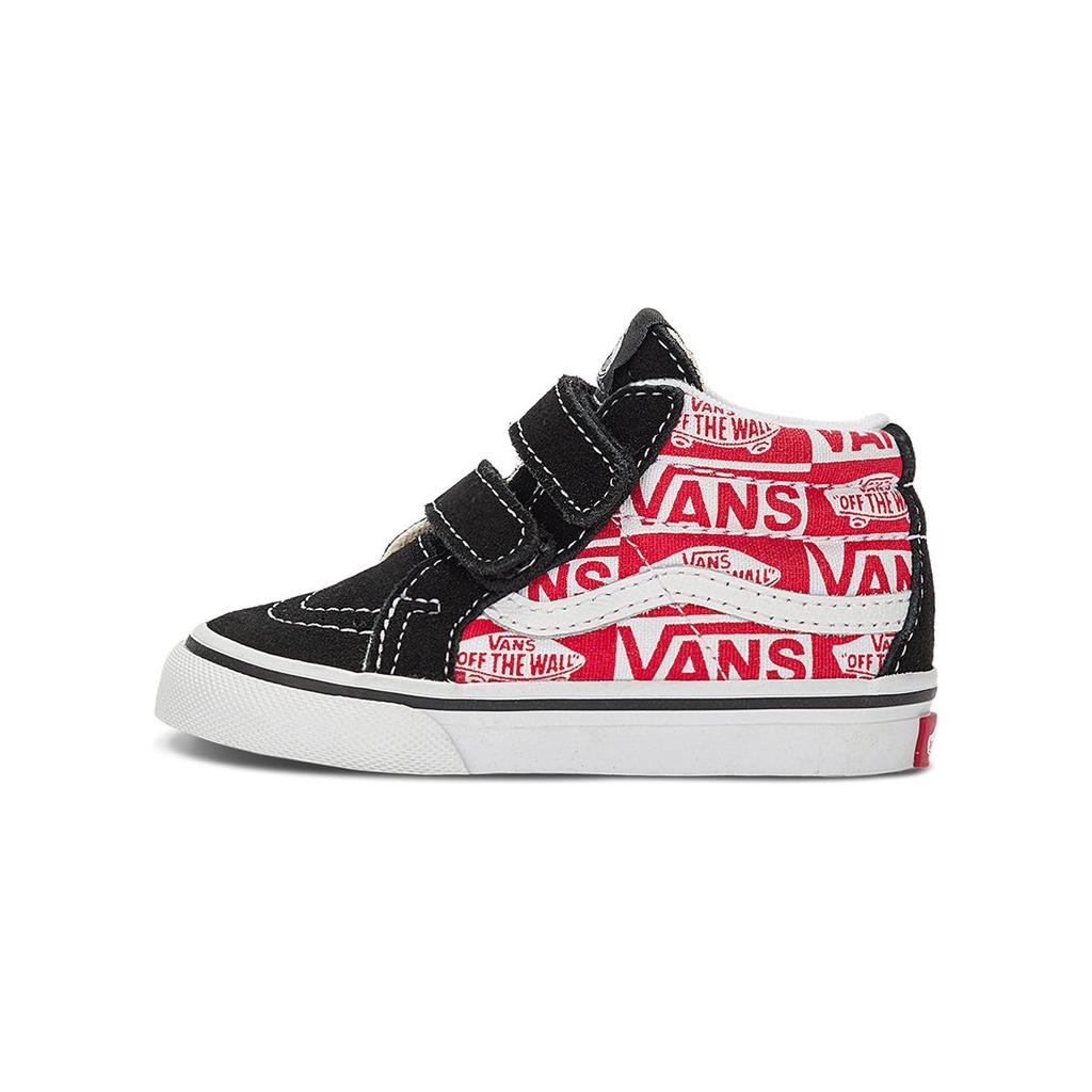 Vans Sk8 Reissue Mid Top Toddler Shoes Baby Shoes Black Red White VN0A5DXDBRR