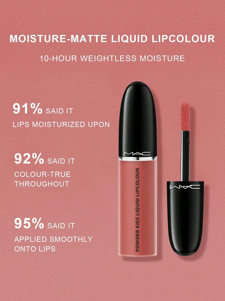 M·A·C Powder Kiss Liquid Lipcolour 975 Ruby Boo (Vivid Blue-Red) - 5ml