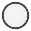 Modern Round Ceiling Light Ø22.5Cm Black LED 18W Variable Color Evora Milagro