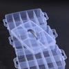 3 Tiers Removable Storage Case Clear with Handle Stackable Storage Container Visible Adjustable Compartments