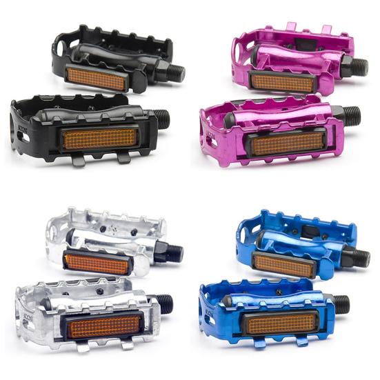 1Pair Road Bike Pedals Anti-rust Large Surface Bike Supplies Aluminum Alloy Bicycle Pedals