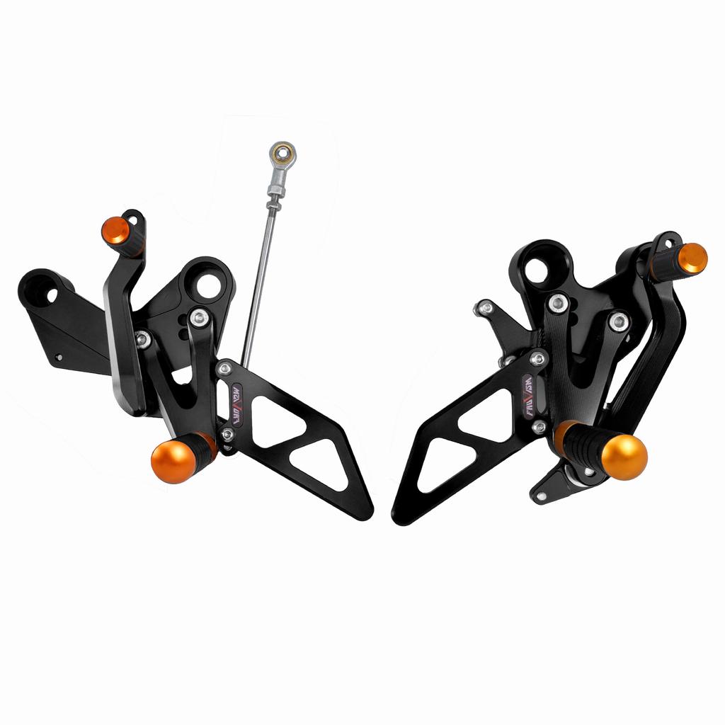 NICECNC Motorcycle Adjustable Rearsets Foot Pegs Pedal Footrest Sets For KTM 790 Duke 2018-2025 890 Duke 2020-2025 2024 2023