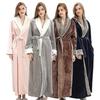 Dames Badjas Winter Warm Zacht Fleece Lange Badjassen