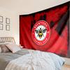 Brentford Football Club Logo Tapestry, Unique Design Tapestry, Wall Decor for Bedroom,Livingroom, Playroom,Heartwarming Fan Holiday Gifts