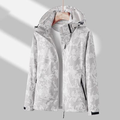Men's Outdoor Single-layer Camouflage Wind and Water Repellent Comfortable Breathable Jacket Running Mountaineering Windbreaker