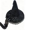 Party Props Satin Bow Halloween Hat Star Pendant Lace Lolita Witch Hat Bendable Sparkling Stars Pointed Mage Hat Halloween Party