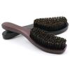 Men Beard Brush with Ergonomic Wooden Handle, Multi-function Boar Bristle Mustache Brush, Portable Beard Grooming Styling Tools