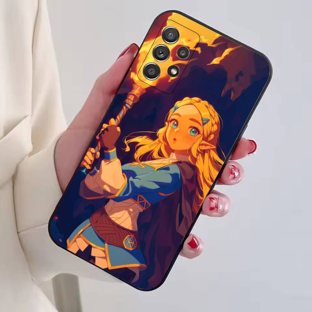 Game The Legend of Z-Zelda Princess Phone Case Black Silicone Soft For Samsung S25,S24,S21,S22,S23,S30,Ultra,S20,Plus,Fe,Lite