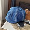 Spring And Summer Japanese Personalized Cowboy Beret Washed Forward Hat Casual Versatile Duckbill Hat Tide
