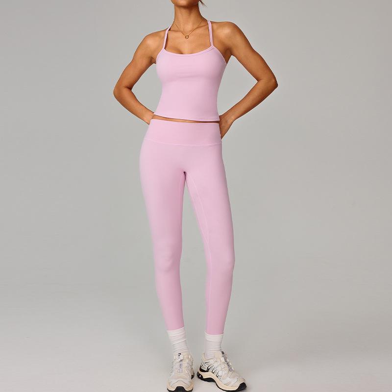 Women's European & American Yoga Set: Quick-Dry Fitness Shorts & Vest for Outdoor Running