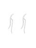 925 Sterlingsilber Damen Stromlinienförmige Ohrstecker - Nischendesign, Sommer 2022 Trend