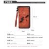 Retro Embossed Polished Wallet Genuine Leather Women's Zero Long Mobile Phone Zipper Bag Clutch