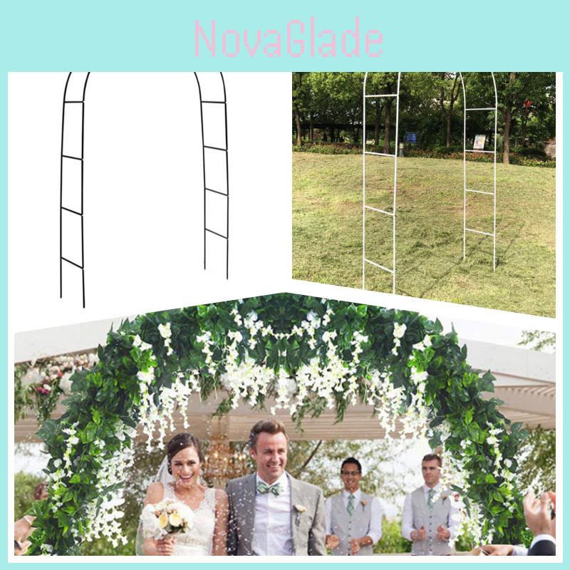 Wedding Garden Arch Trellis For Climbing Plants Foldable Metal Frame Simple Style