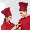 Kitchen Hats for Mens and Womens Hotel Restaurant Cooks Cap Waiter Chef Work Caps Cake Supplies Cotton Cloth Mushroom Hat