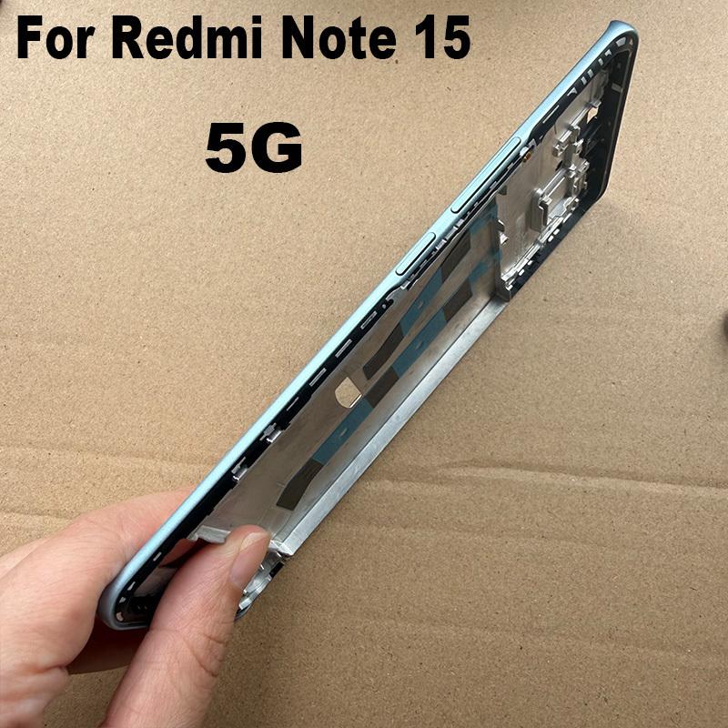Für Xiaomi Redmi Note 15 4G 5G Mittelrahmen Frontblende LCD-Halter Rückplatte Gehäuse Ersatz