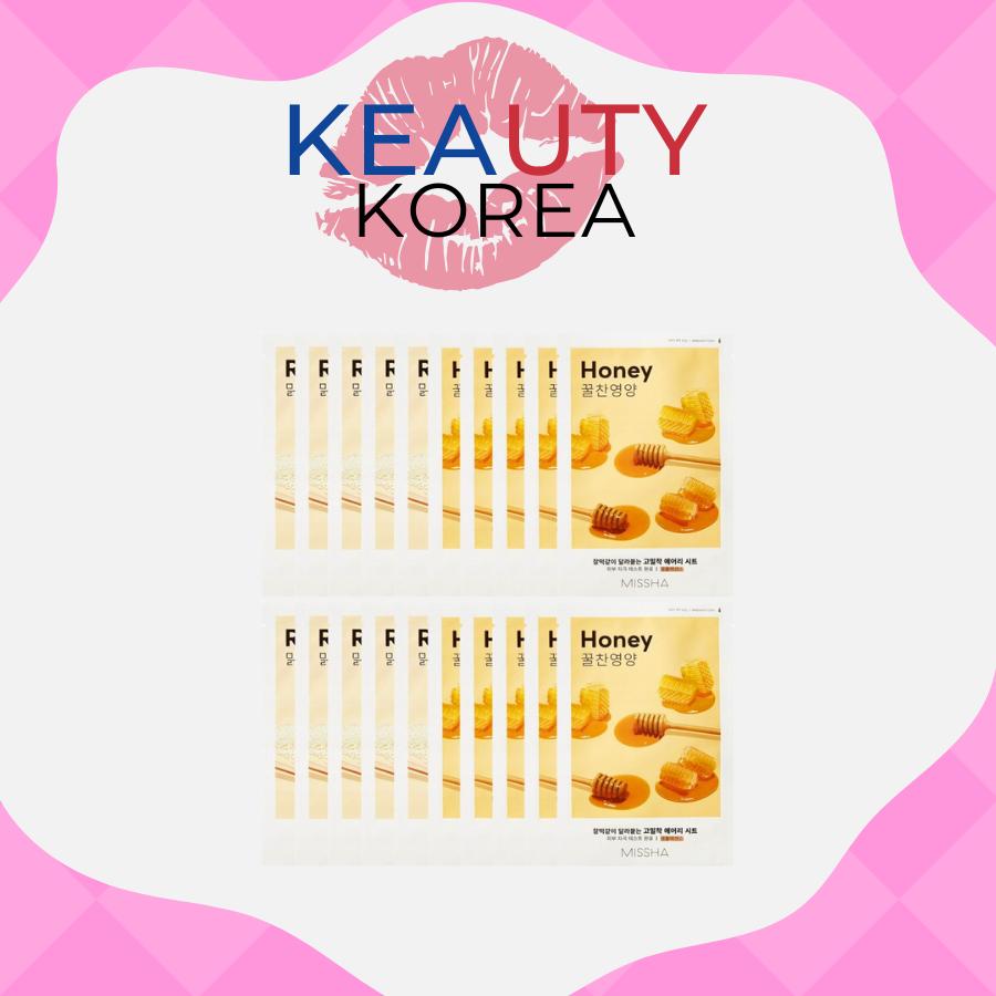 

MISSHA [10+10] Воздушная тканевая маска Мед, 20 штук 19г 1 set