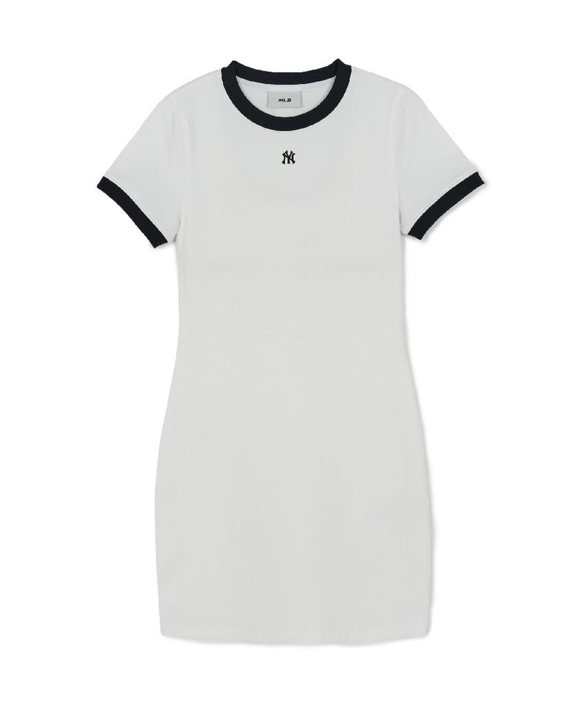 Emelbi Women'S Basic Ringer Dress Ny (White) (Type A)