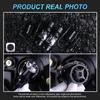 MAXGTRS 1/2x H4 9003 Hi/Lo Beam LED Mini Projector Lens Headlight Canbus Automobile Lamp LHD 12000LM Focused Motorcycle Light