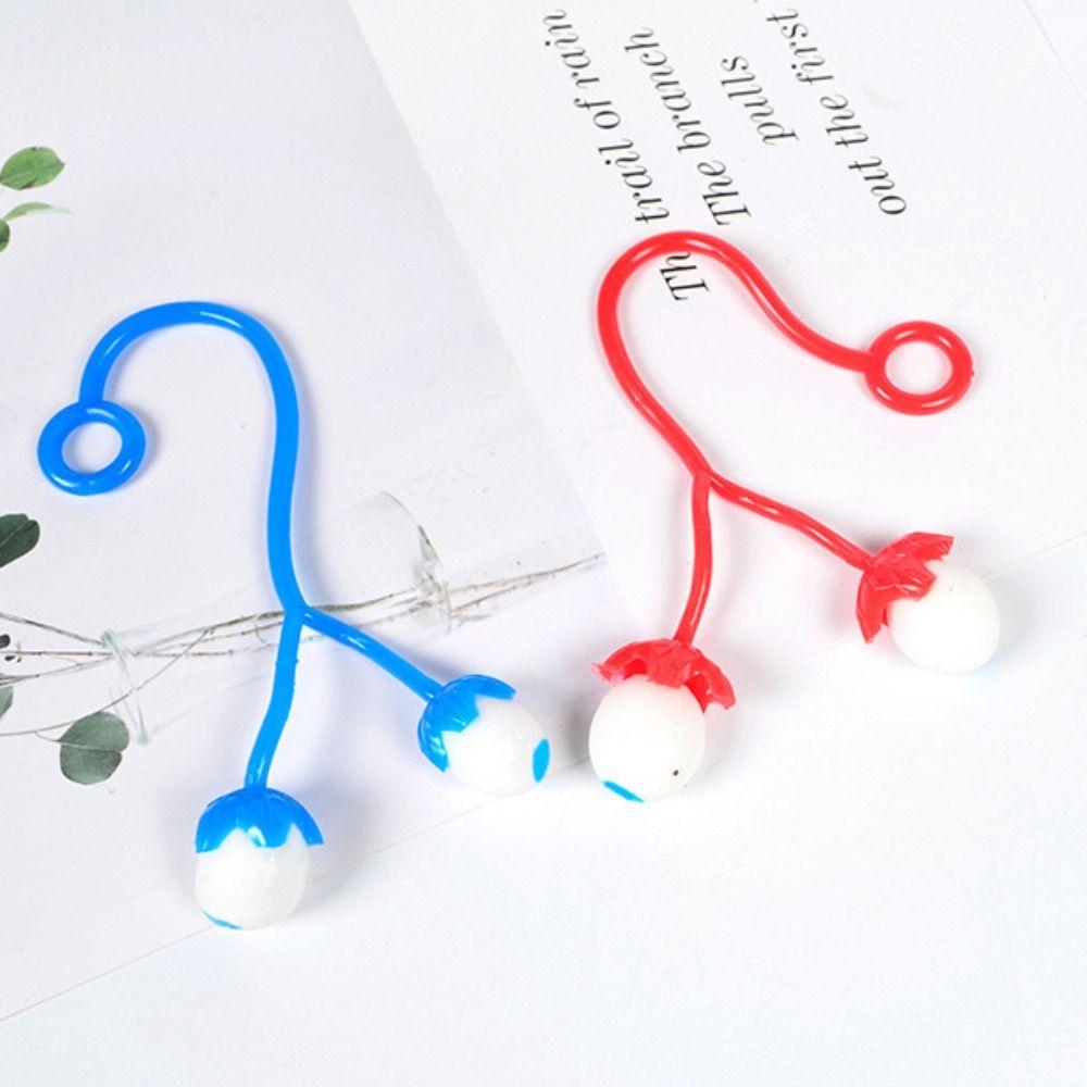

TPR Eyeball Sticky Hands Toy Simulation Hollow Eyeball Novelty Toys Kids Birthday Party Random color