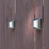 2Pcs Stainless Steel Solar Wall Lights Courtyard Waterproof Outdoor Lighting Emergency Patio Step For Garden Fence and Street
