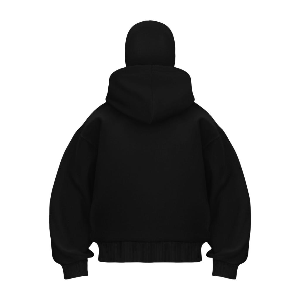 Men's Double Hood Loose Outdoor Trendy Hood Cardigan Zipper Hoodie