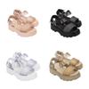 2023melissa Stylish Melissa Women's Flat Sandals With Chunky Soles And Trendy Wide Straps