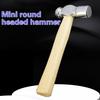 Mini Hammer Smashing Walnut Round Head Wooden Handle Hammer Car Escape Tool Hand Hammer Multi Function Mini Hammer