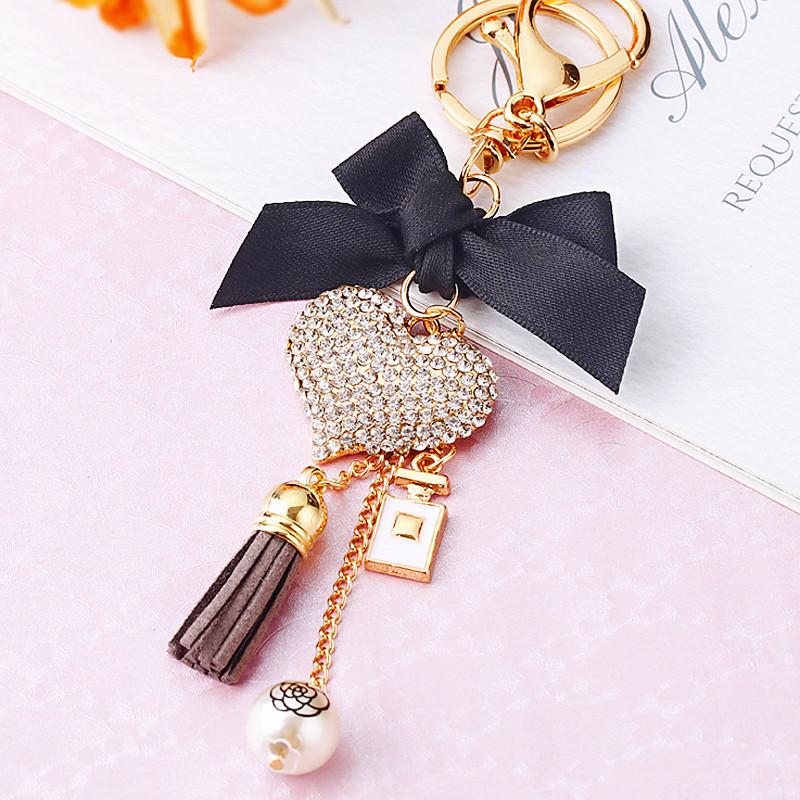 

Розкішні жіночі прикраси Перловий сплав підвіска-сумка брелоки кільце метелик підвіска брелок аксесуари Брелок для сумок