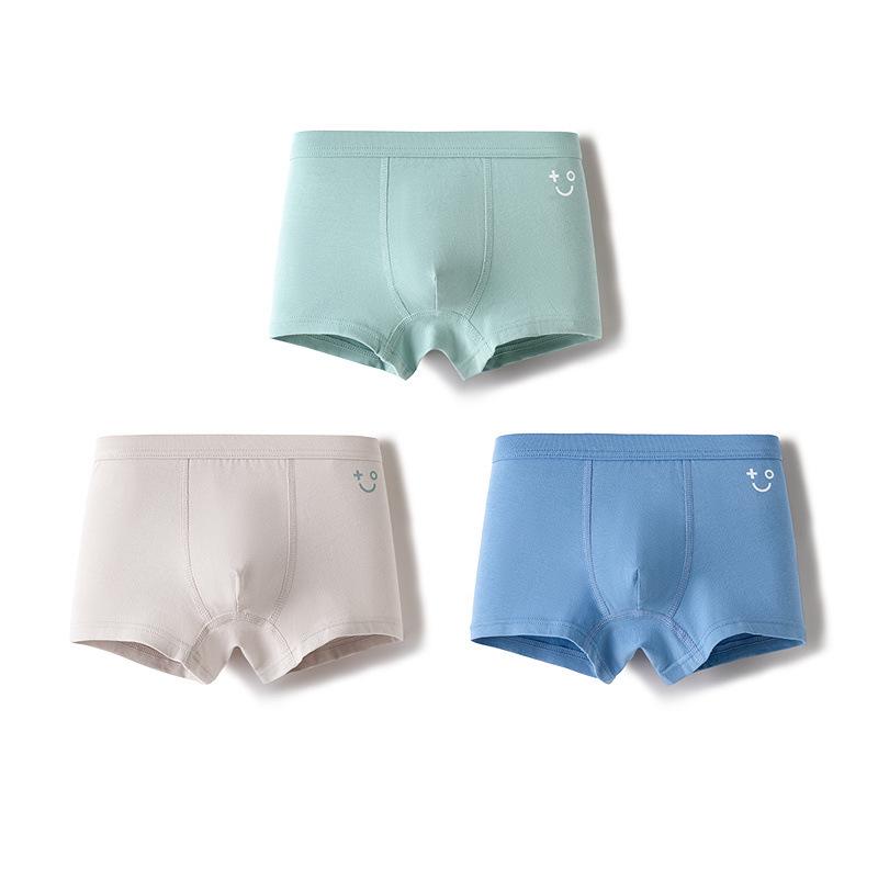 Balabala Girls' Cotton Boxer Shorts - 3-Pack, No-Wedgie, Skin-Friendly, Small to Large Sizes