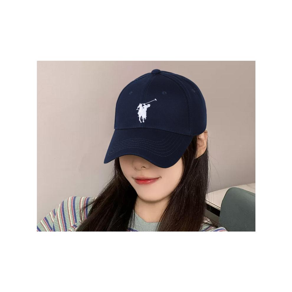 (Navy blau) Polo-Kappe Baseballkappe Sport Klassische Mütze Big Pony Reiter Freizeit Stickerei Nein. 3